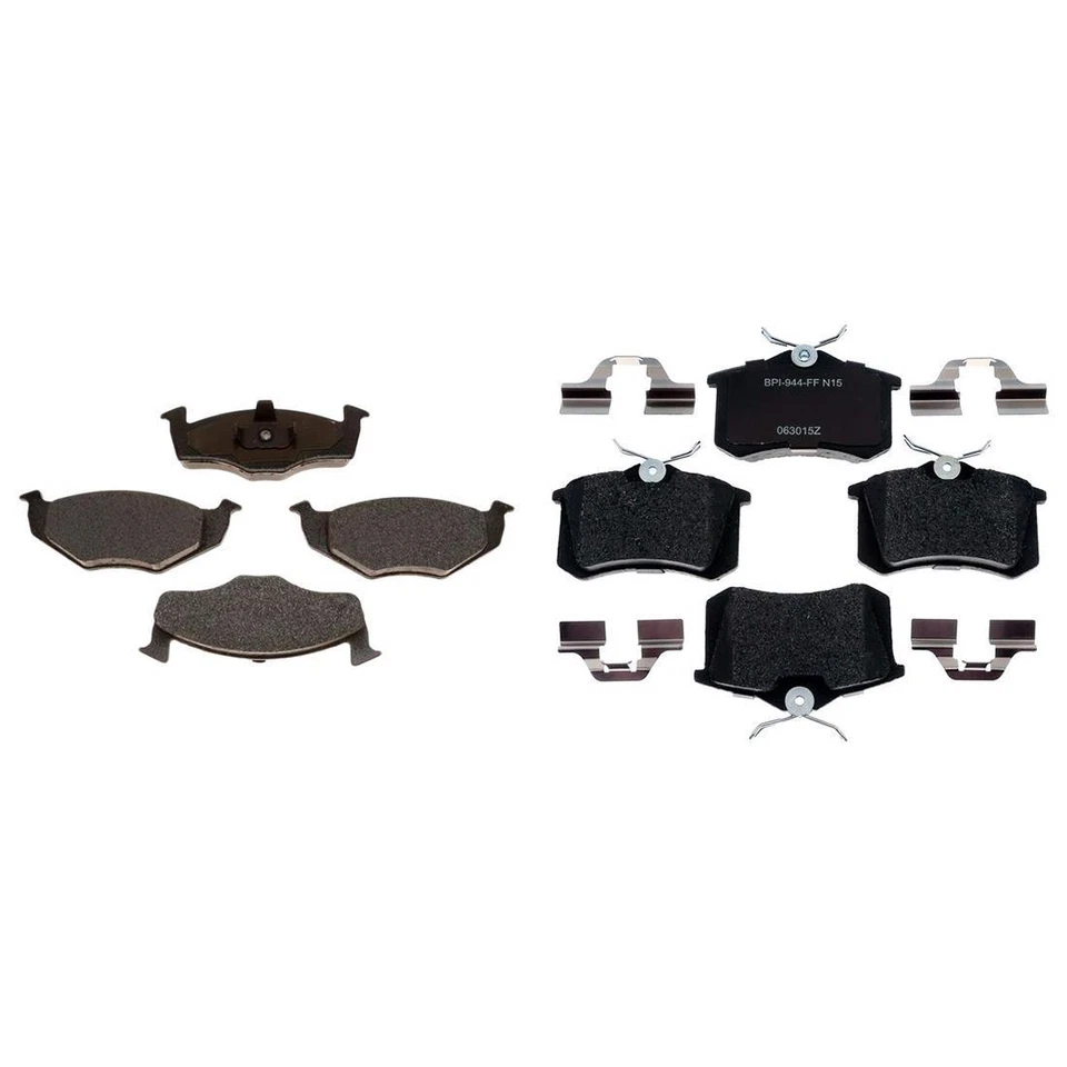 Pastillas de freno metálicas delanteras y traseras R-Line 1997 1996 para Volkswagen Golf Foto 4 de 4