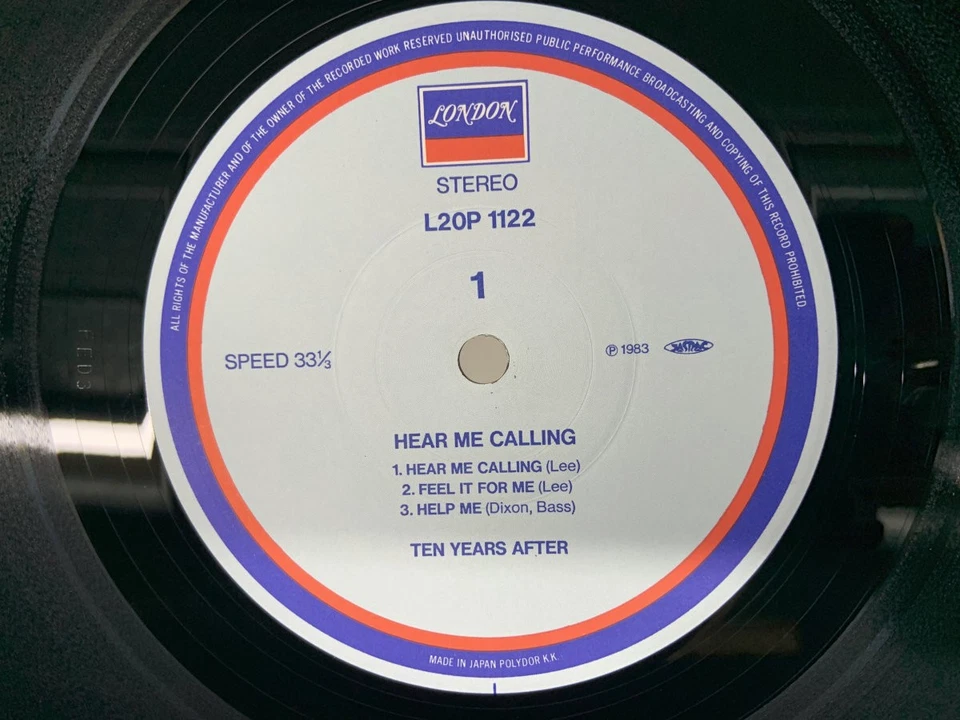 Ten Years After Hear Me Calling Japan LP [57794ER] - Image 2 of 2