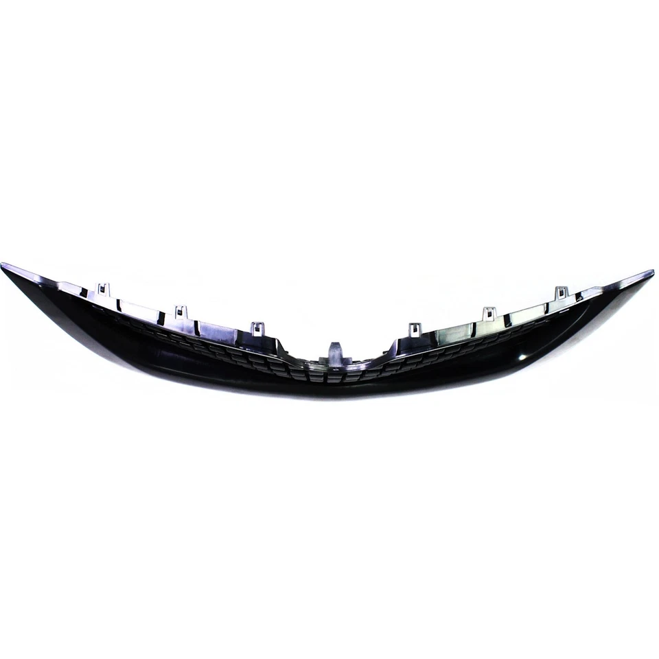 Grille For 2009-2012 Toyota Yaris Sedan Upper Textured Black Plastic - Image 4 of 4