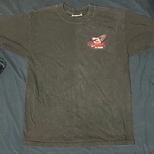 90s VTG DALE EARNHARDT NASCAR T Shirt Chase Authentics black fade sz L USA made