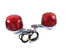 2X Rear turn signal Indicator for Suzuki GT250 GT185 T500 TC185 TS400 Red lens