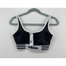 Adidas Originals Women Velvet Bra Top Black W...