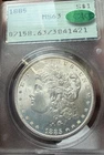 1885 P Morgan Silver Dollar PCGS MS63 CAC OGH Rattler UNDERGRADED