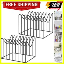 2 Sets File Organizer for Desk,File Sorter Organizer,File Folder Holder/Rack/...