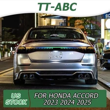 TT-ABC RGB LED Tail Lights For Honda 2023-25 Accord Sequentia Rear Center Light