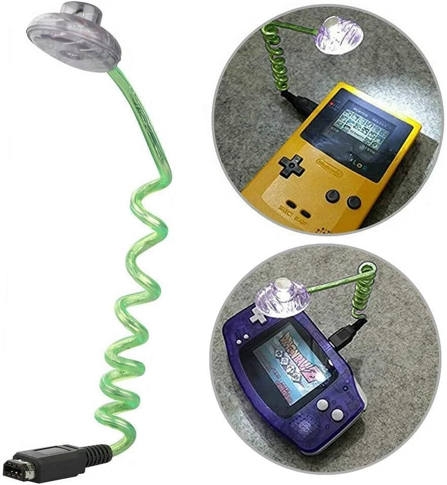 Luz LED Verde Flexible Noche Gusano para Game Boy Color Bolsillo para Pantalla GBC GBP Foto 3 de 4