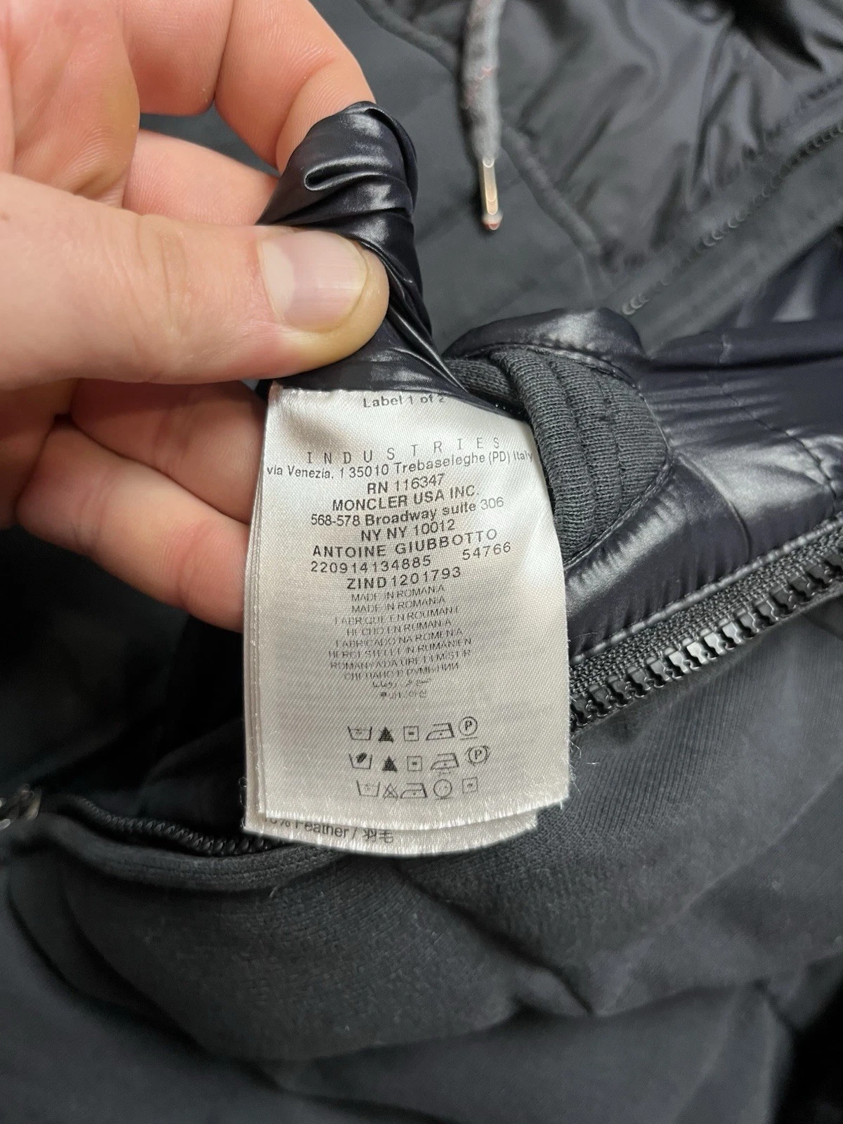 Moncler Antoine Down Jacket - product detail image 12