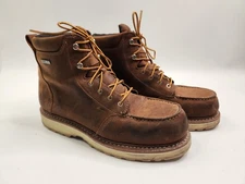 Danner® Men's Cedar River Moc Toe 6" Brown Work Boots 14300 Size 11.5 Slip Oil