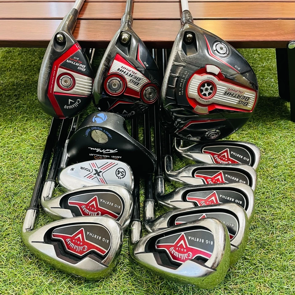 Callaway BigBertha Alpha Fullset 1w 3w Hybrid Iron 4-9P 11Pcs S Flex Golf Culb - Image 2 of 4