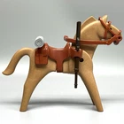 Playmobil US War Calvary Tan Horse Saddle Reigns Bedroll Rifle Western Vintage