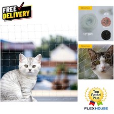 Transparent Cat Anti-Fall Fence Net 10x33ft - Safety for Balcony and Windows