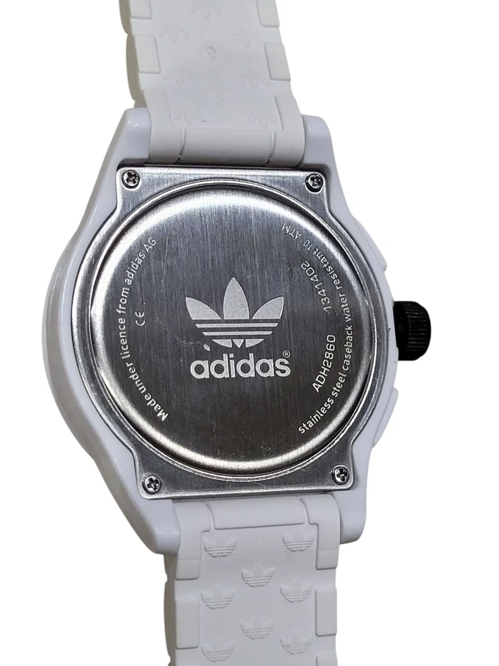 Adidas Newburgh Chronograph White Silicone Watch ADH2860 Men Women - Image 2 of 4