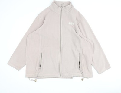 Daxon Fleecejacke Damen beige M - Herbst Winter Freizeit