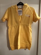 Playboy Size 10 Yellow Short Sleeved Hooded Top
