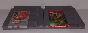 Double Dribble And All Pro Basketball Lot Of 2 NES Nintendo Games