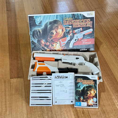Cabela's Dangerous Hunts 2011 - Nintendo Wii Boxed Top Shot Elite + Game - Picture 1 of 12