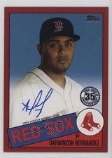 2020 Topps 1985 Baseball Series 2 Red 7/25 Darwinzon Hernandez Auto 13ab
