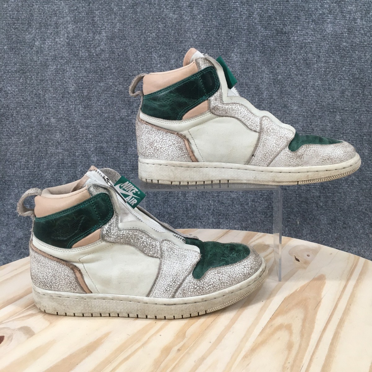 Nike Shoes Womens 7.5 Air Jordan 1 Retro High Zip Comfort White