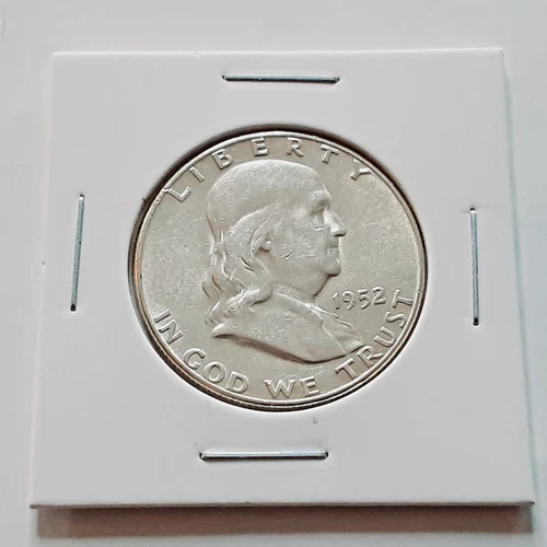 1952 S GEM BU?  90% Silver Franklin Half  Dollar!!    Nice coin!   A42