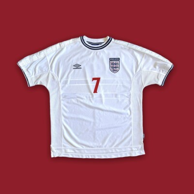 UMBRO England 1999-2000 Home Jersey David Beckham SZ XXL | eBay UMBRO England 1999-2000 Home Jersey David Beckham SZ XXL | eBay