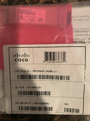 Genuine Cisco XFP10GLR-192SR-L NEW SEALED