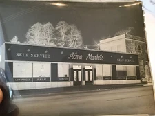 Paoli PA 1930s Photo Negative Acme Super Market Grocery Store “Self Service”