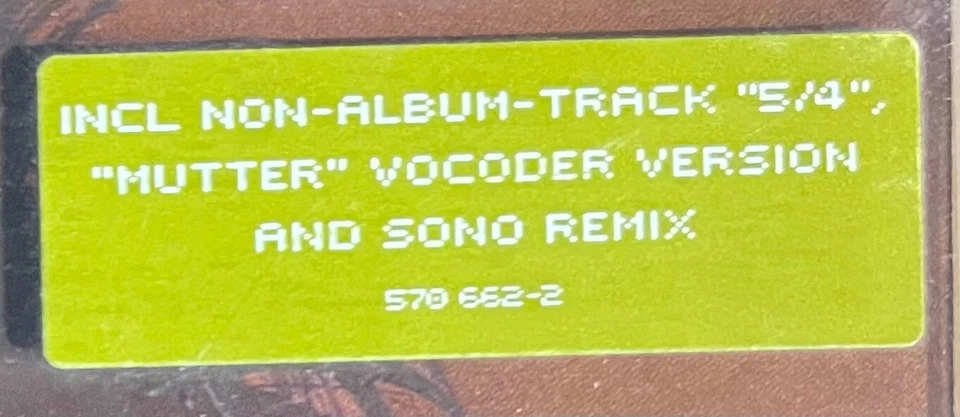 Rammstein - Mutter + 5/4 + Mixe Maxi CD 4 Tracks incl. Sticker on Jewelcase NEU - Bild 3 von 4