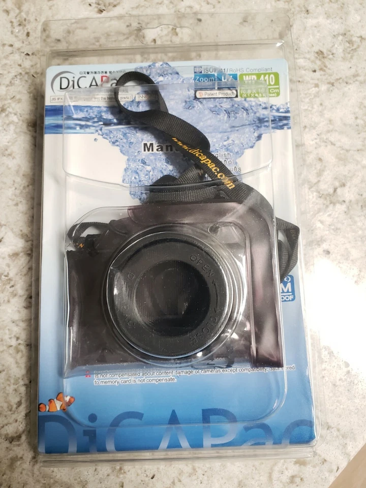 Carcasa submarina Dicapac WP-410 se adapta a la mayoría de las cámaras nueva en carcasa Foto 2 de 4