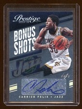 garrick FELIX 2014 absolute 1/1 rc AUTOGRAPH AUTO CAVS JAZZ RC   RARE