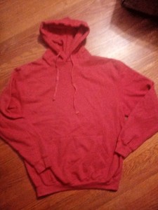 blank red sweatshirt