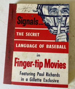 Vintage Gillette Safety Razor Baseball Signals Movie Book