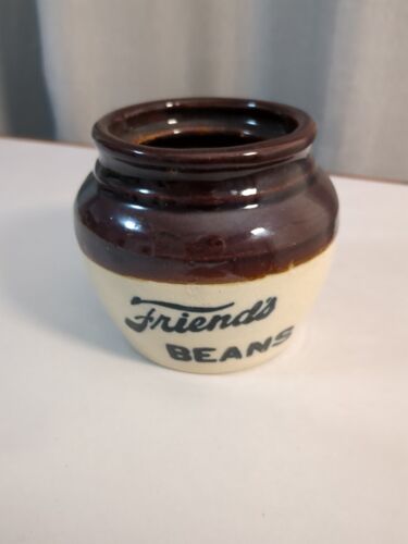 Mini crock en grès antique « Friend's Beans » - Photo 1 sur 8