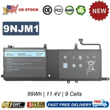 9NJM1 Battery For Dell Alienware 17 R4 15 R3 R4 Series MG2YH 0546FF HF250 99Wh