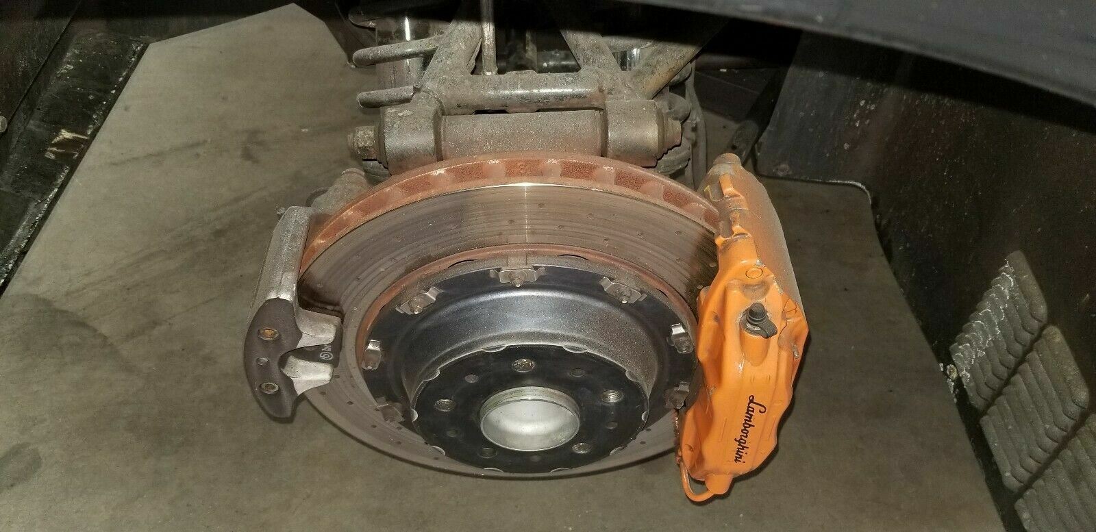 LAMBORGHINI MURCIELAGO REAR RIGHT SUSPENSION ARM SHOCK AXLE HUB BRAKE OEM 