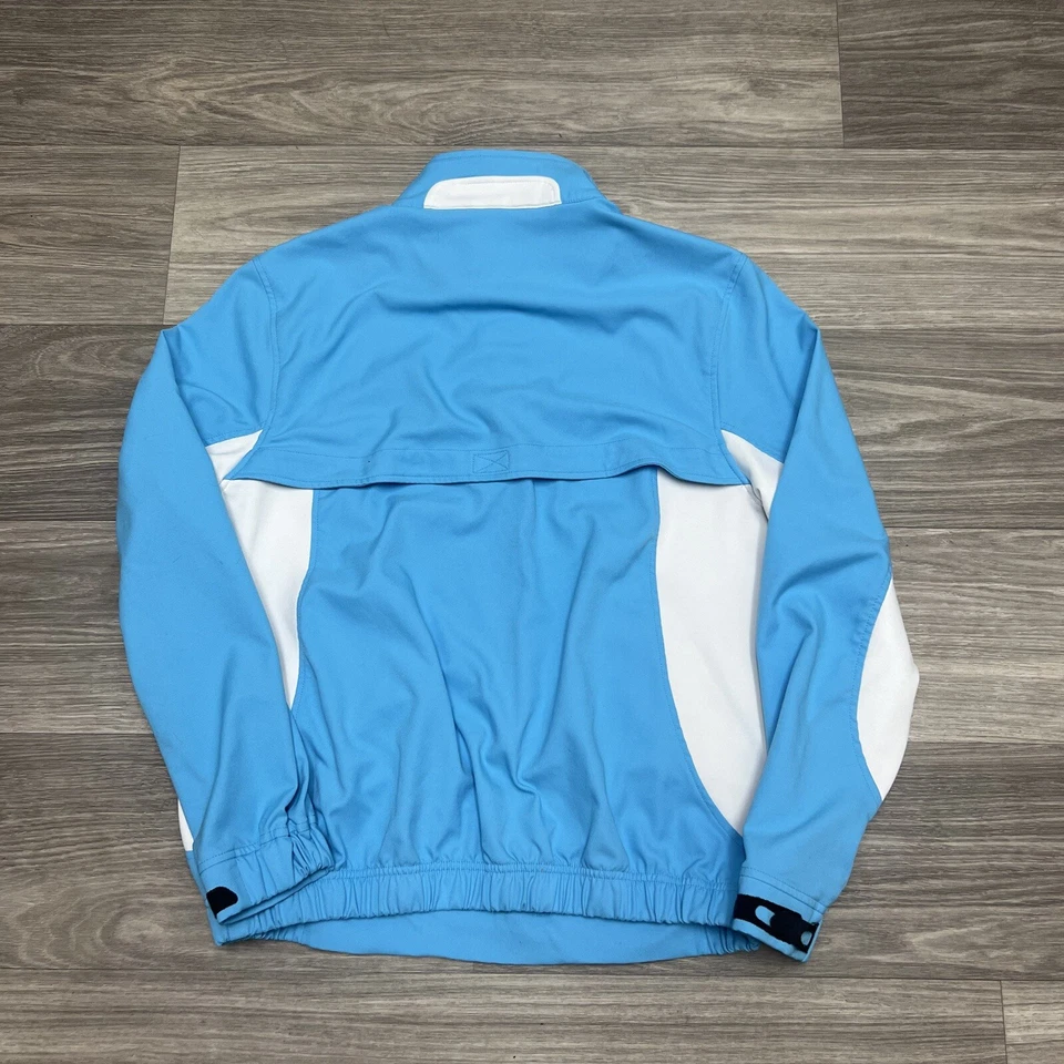 Женская куртка Kate Lord большая сине-белая на молнии 1/4 для гольфа Omni Homestead Resort Club - Изображение 3 из 4