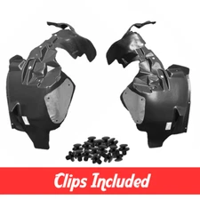 Driver & Passenger Side Fender Liner Set w/ Clips For 2007-2017 Jeep Wrangler