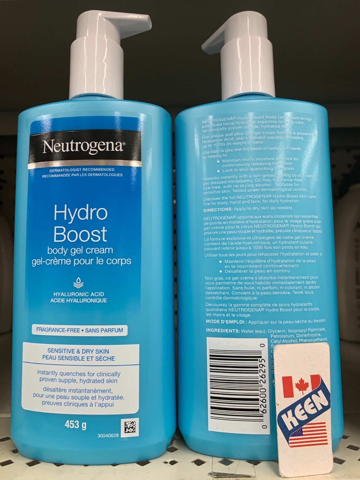 AiWaWa CA, Neutrogena Hydro Boost Gel Body Cream with Hyaluronic