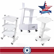 Dental Lab Medical Mobile wheel Trolley Cart /Utility Cart fit Intra Scanner