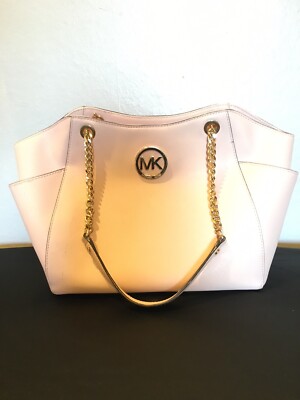 Michel Kors Mothers Day Rare Light Pink handbag Jetset Chained