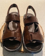 Mens Sandals Cognac Authentic Real Leather Open Toe Huaraches Fisherman