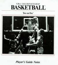 GBA Championship Basketball Two-on-Two Player's Guide Notes Instruction booklet