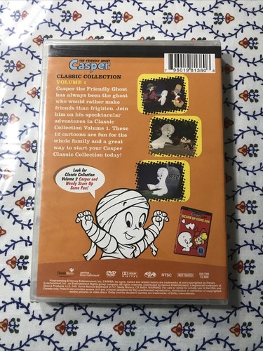 Casper - Trick or Treat Classic Collection - Vol. 1 (DVD, 2008)”New” - 第 2/2 張圖片