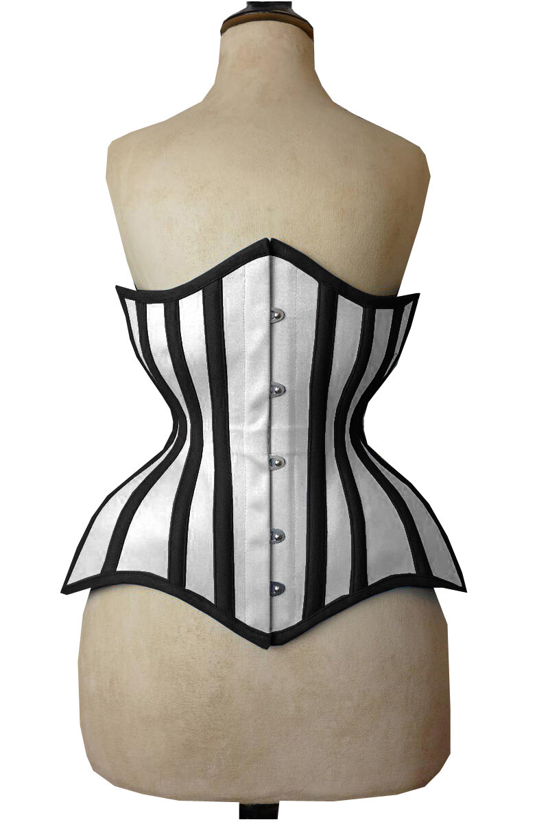 Steel Boned Corset Waist Trainer Shaper Underbust Body Shapewear-image