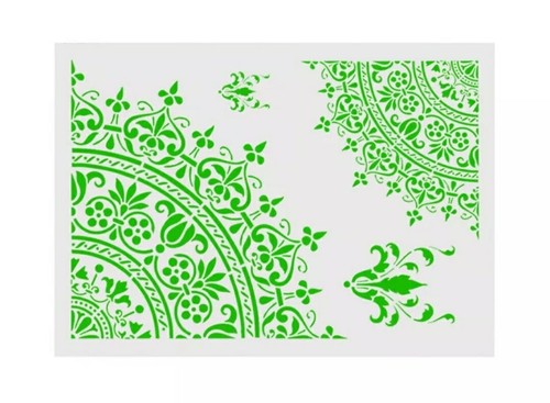 A4 MANDALA STENCIL-REUSEABLE PLASTIC TEMPLATE-WALL/FURNITURE/CRAFT/FLOOR-CORNER - Picture 5 of 7