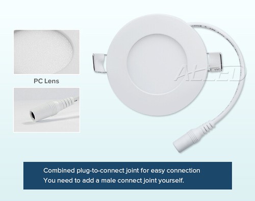 12V DC Recessed Ceiling Panel Light Solar Power System With Joint Connector - Picture 8 of 41