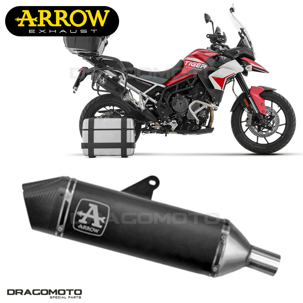 Scarico TRIUMPH TIGER 850 / 900 2020 2021 ARROW BAG ALU Nero CC VELOCE