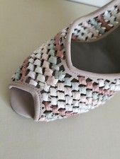 Stella McCartney Unique Woven Multi Colored Raffia Pumps EU 39 US 8 I LOVE SHOES