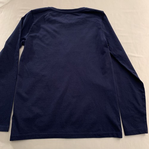 CREWCUTS Girls T-Shirt XL 12-14 Ghost Sequin L/S J Crew CB172 Navy New NWT - Picture 6 of 7