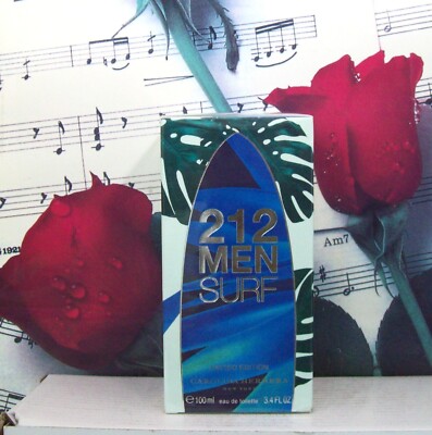 Carolina Herrera 212 Men Surf EDT Spray 3.4 FL. OZ. Sealed Box.  