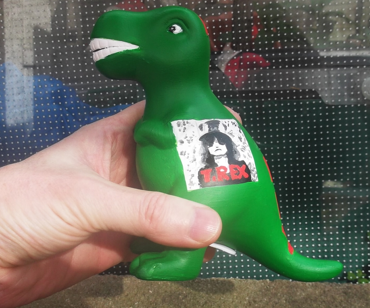 T.Rex - Marc Boan - Tyrannosaurus Rex hand painted money box - The Slider